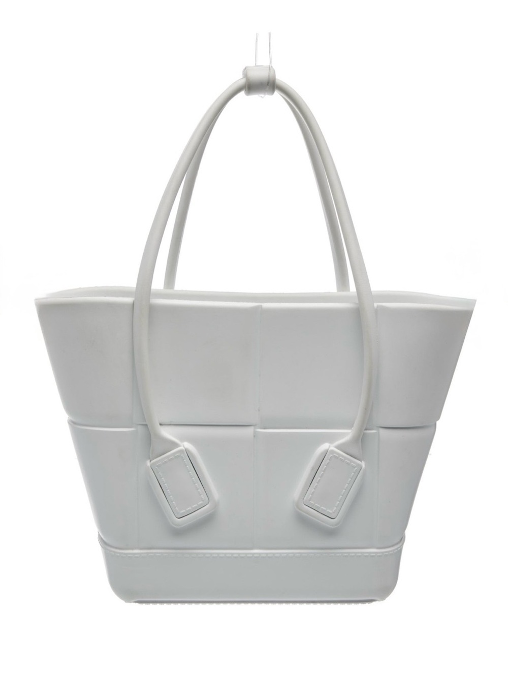 Bottega Veneta Intrecciato Arco Mini white